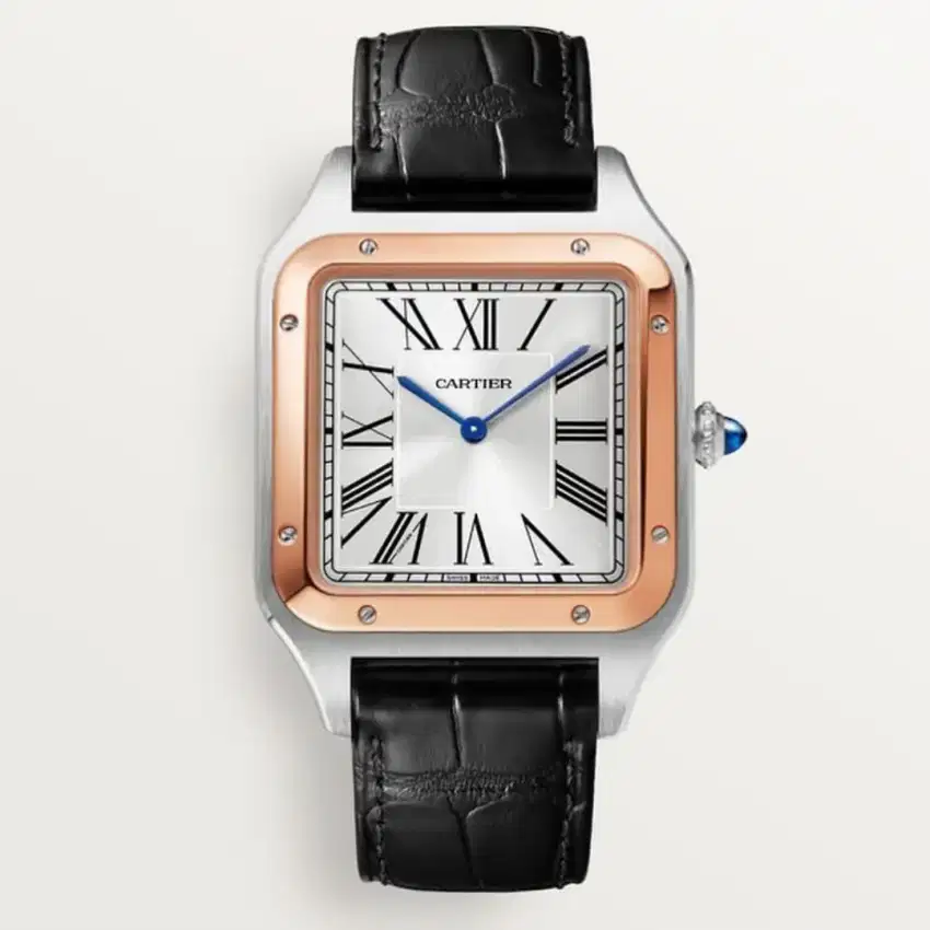 Cartier Santos Dumont Steel & 18K Rosegold XL