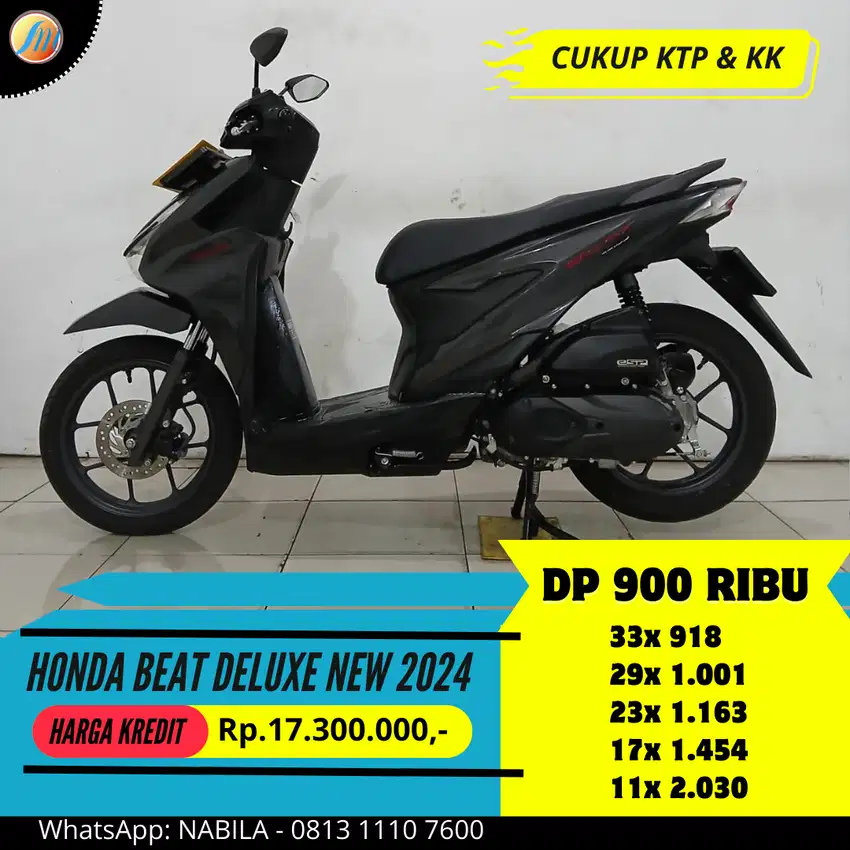 Honda Beat DELUXE NEW 2024 DP CUMA 900RIBU ANGSURAN RINGAN