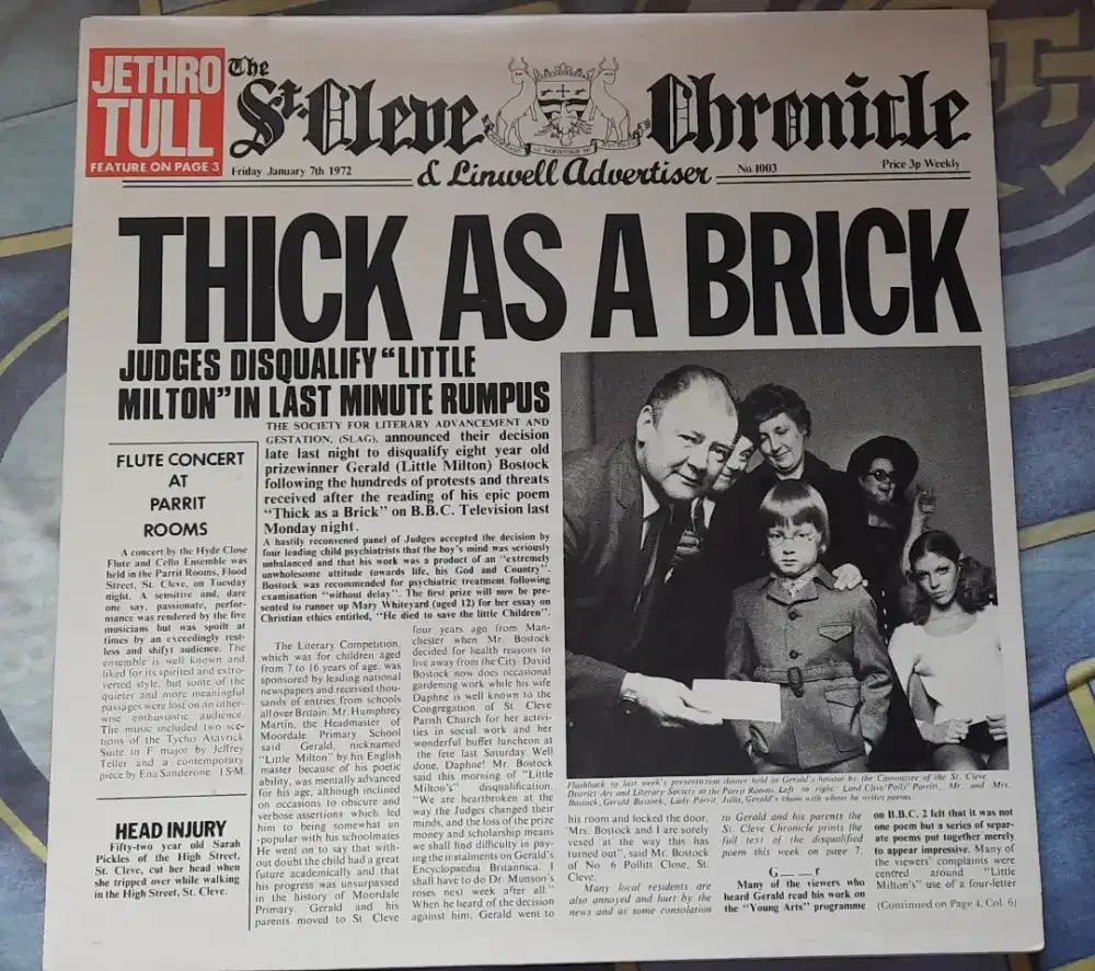 Vinyl / PH 12 inch Jethro Tull Thick as a Brick 1979