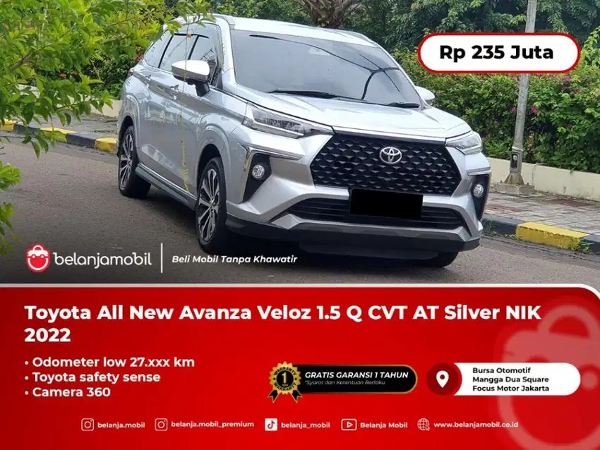 [ TSS ] Toyota All New Avanza Veloz 1.5 Q CVT AT Silver 2022/2023