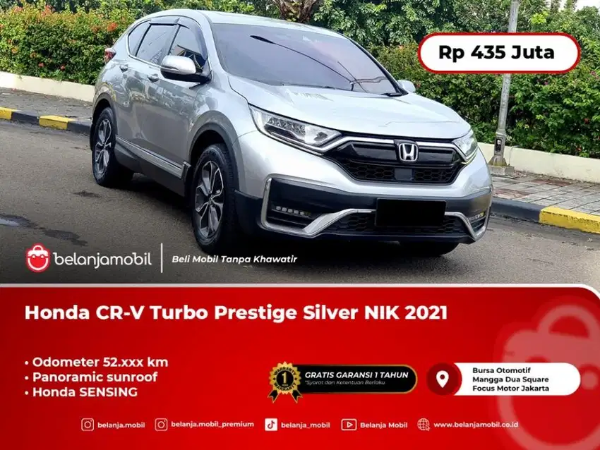 [PANORAMIC] Honda CR-V CRV Turbo Prestige Sensing Silver 2021/2022