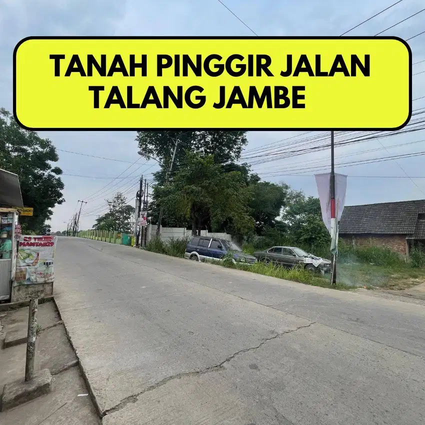 DIJUAL TANAH TALANG JAMBE PINGGIR JALAN