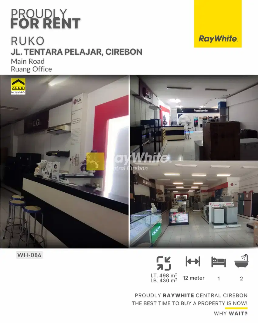 Disewakan Ruko Bagus di Jl. Gunung Sari/Tentara Pelajar, Cirebon