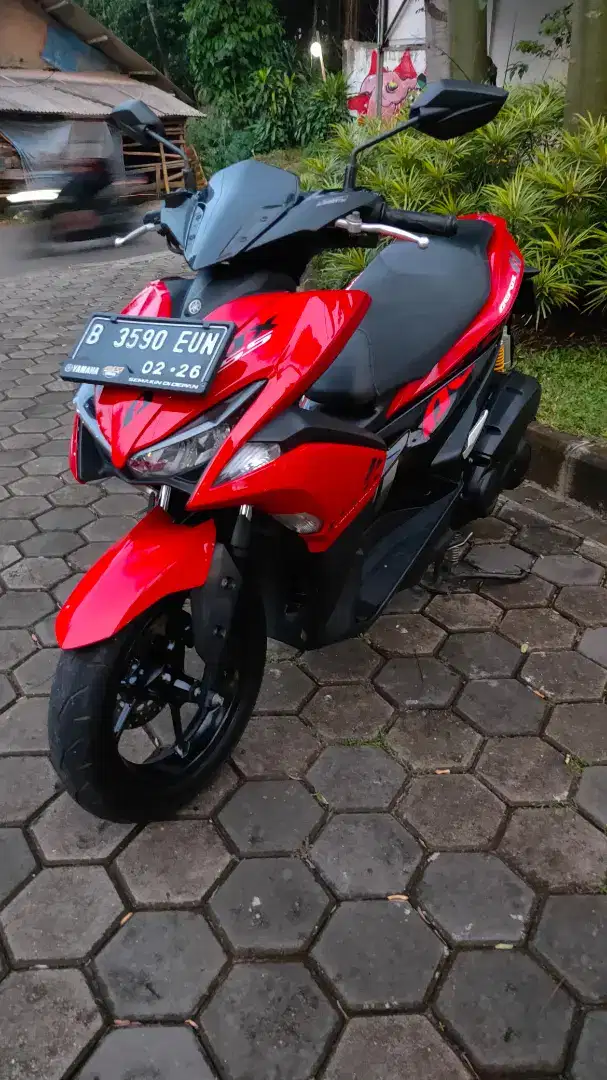 Yamaha Aerox 155 2019 B Depok pajak idup kilometer rendah mulus