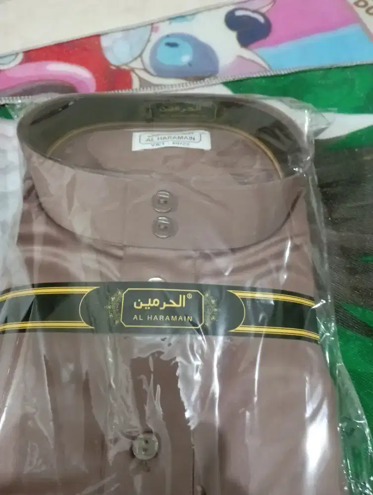 Jual jubah gamis Al Haramain60/22  hrg miring coklat  60/22