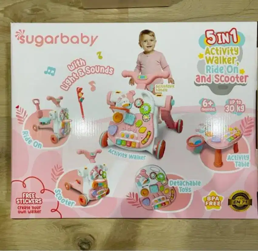 SUGAR BABY 5 In 1 ACTIVITY WALKER