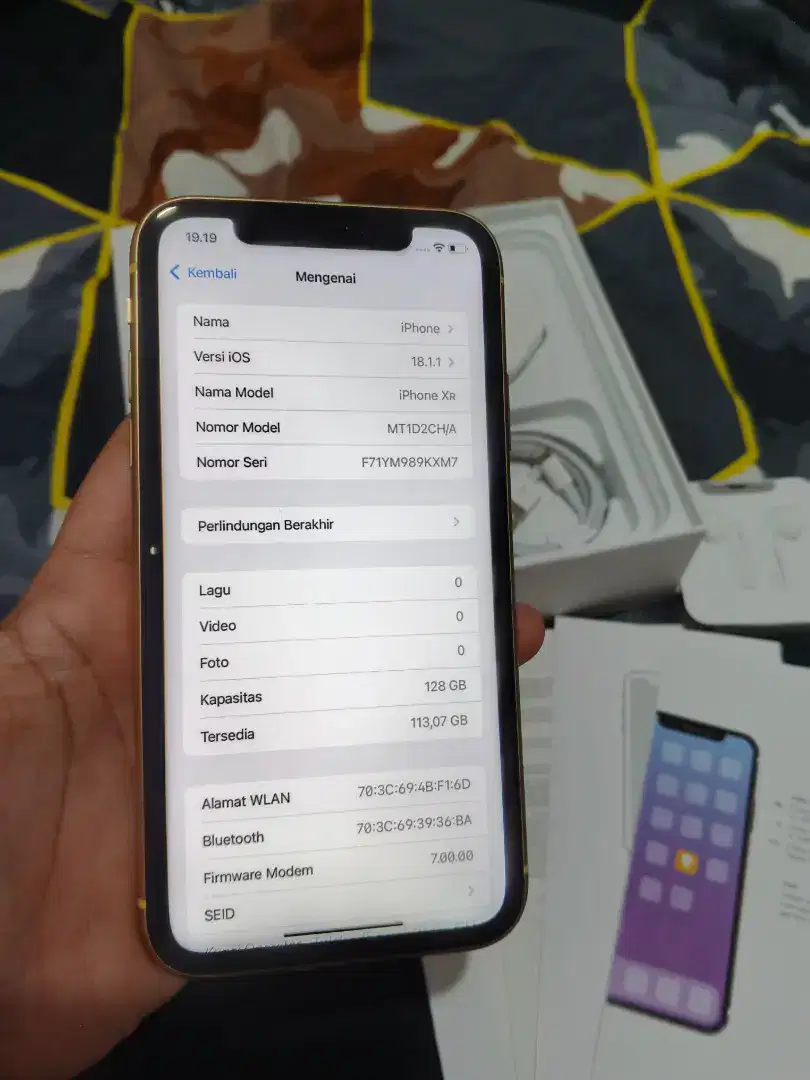 Iphone xr 128gb ex inter fullset limited edition