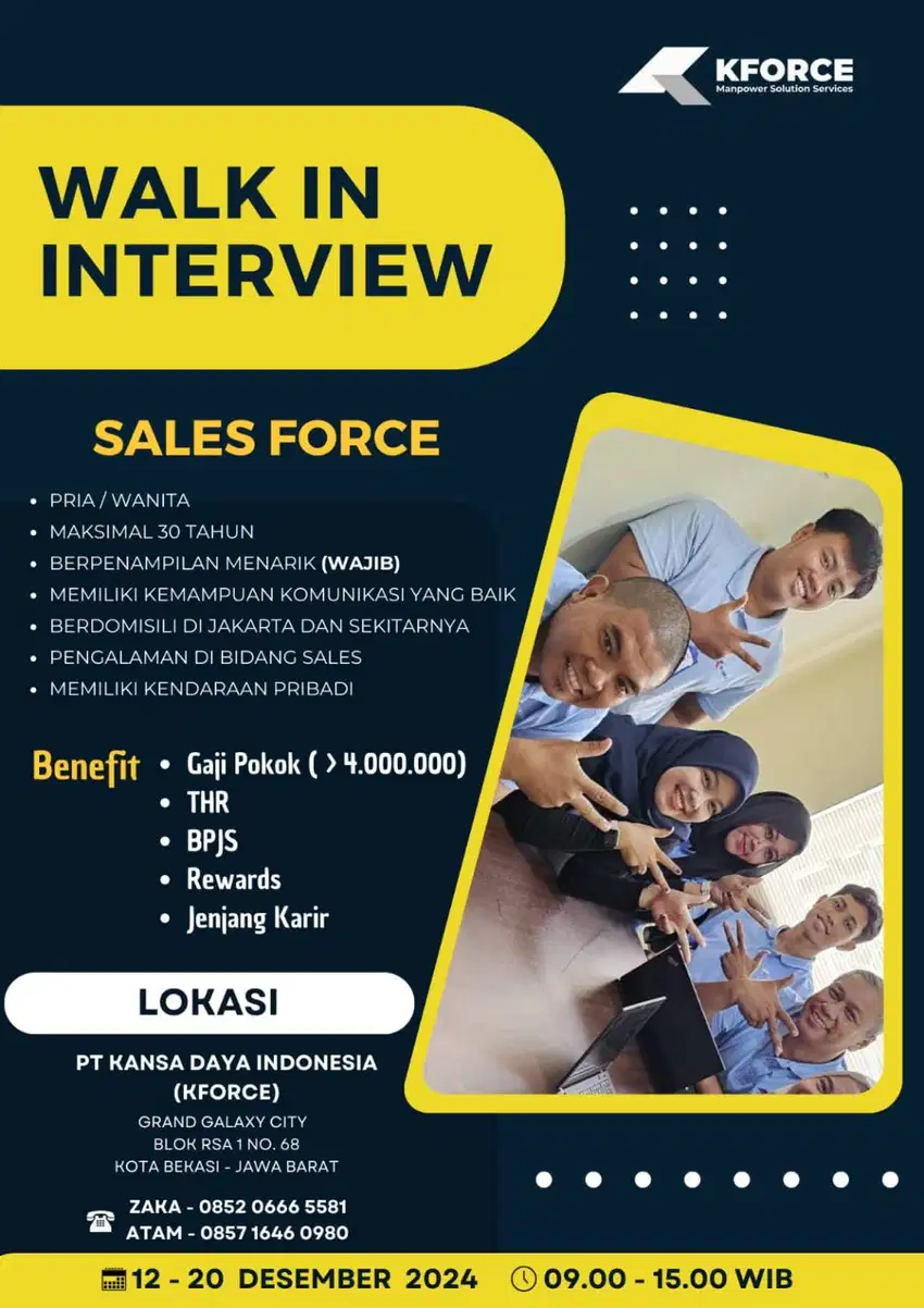 Lowongan Pekerjaan Sales Force