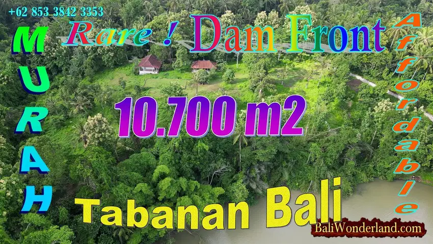 Land for Sale 10,700 m2 closed to the Tabanan City