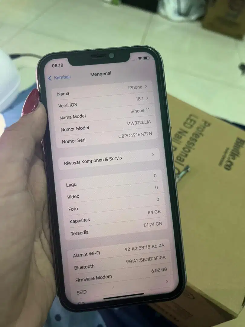 Iphone 11 64Gb jual santai