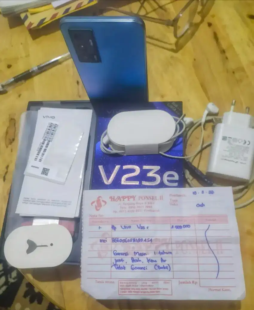 Vivo v23e full set masih ORI belum pernah bongkar