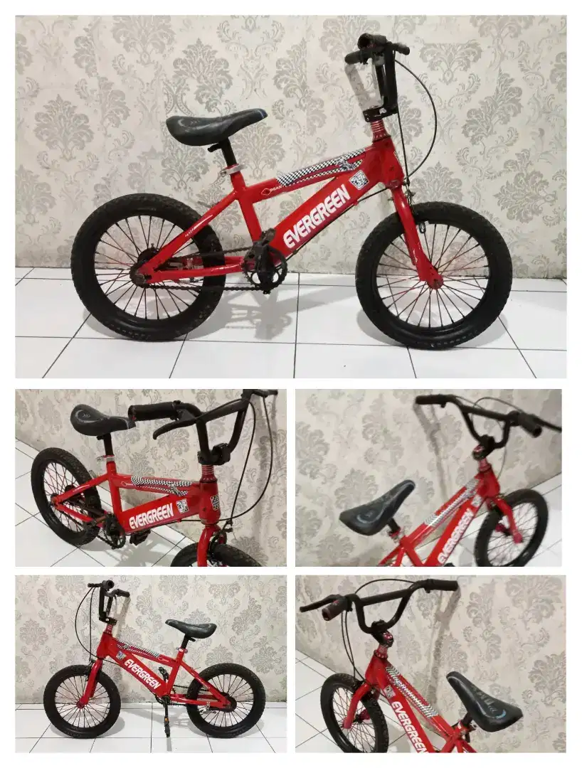 Evergreen sepeda BMX anak ukuran 16 untuk umur 4 sampai 7 tahun