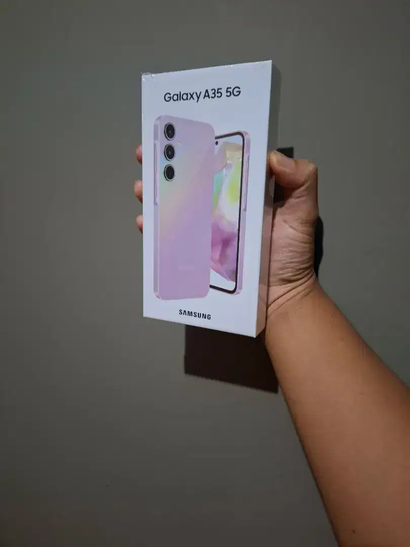 Samsung A35 8/256 hp baru tanpa kepala charger