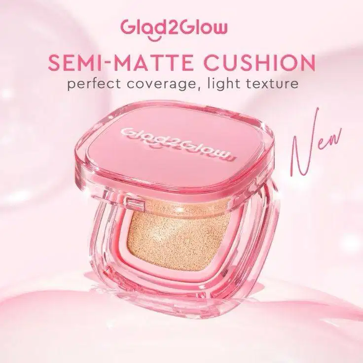 Glad2Glow Perfect Cover Cushion Cushion dengan kandungan skincare.