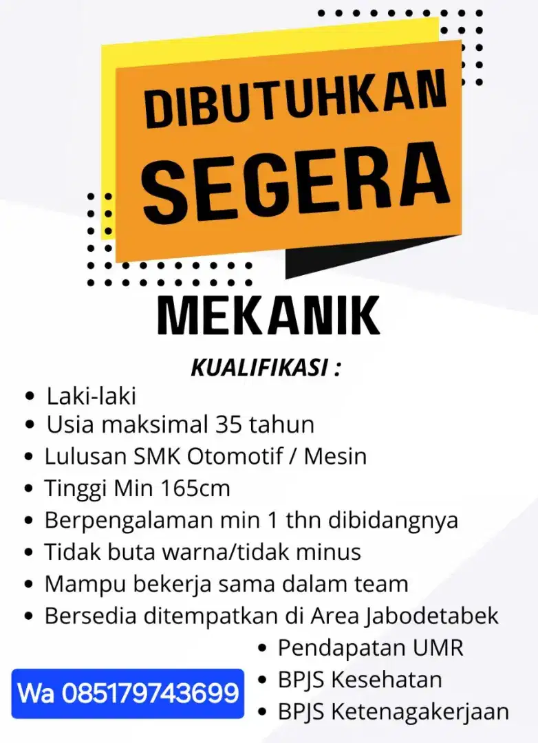 Mekanik Bengkel