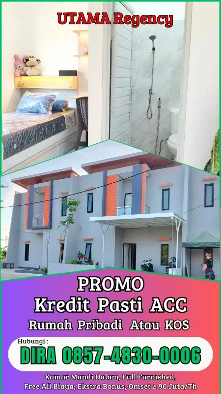 Bisa Bebas Desain. Rumah Mewah Bisa KPR Maupun Kredit Inhouse.