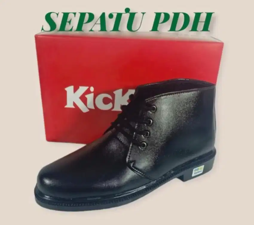 Ready sepatu PDH pria pakai tali size 39-43