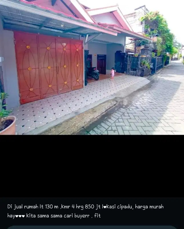 dijual rumah murah Cipadu Tangerang Selatan