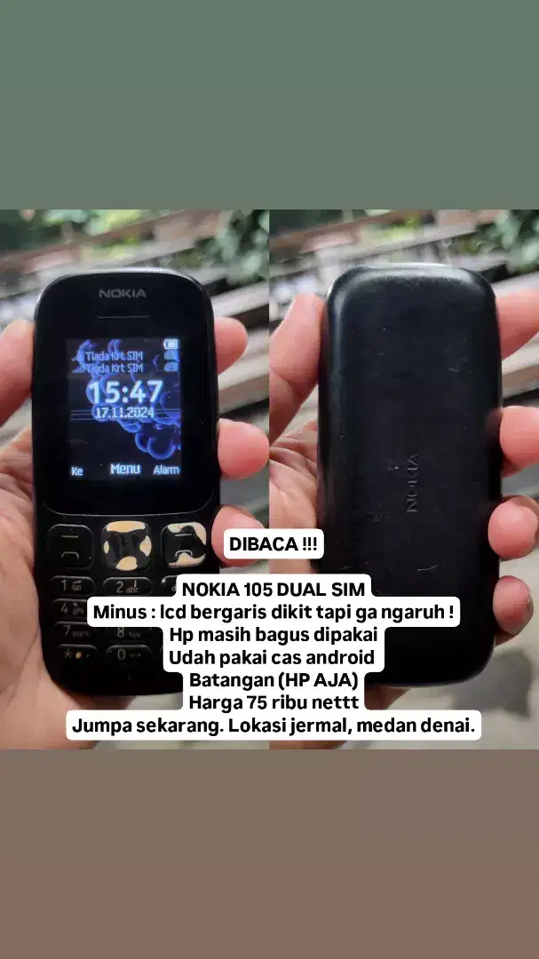 NOKIA 105 DUAL SIM . BACA POSTINGAN !