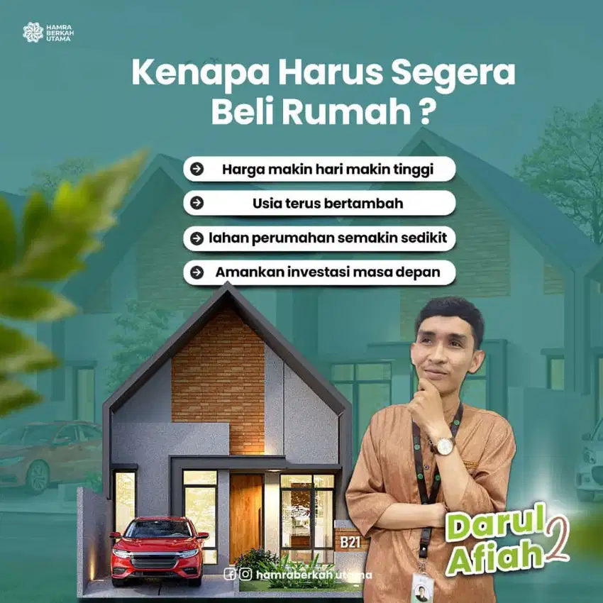 Rumah 1 lantai dekat dari perkotaan