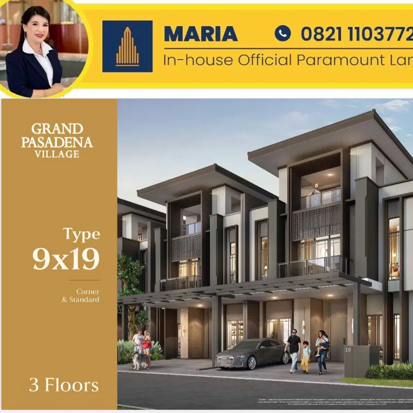 New Launching Rumah 3 Lantai PASADENA GRAND Gading Paramountland