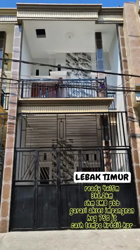 lebak timur rumah minimalis modern