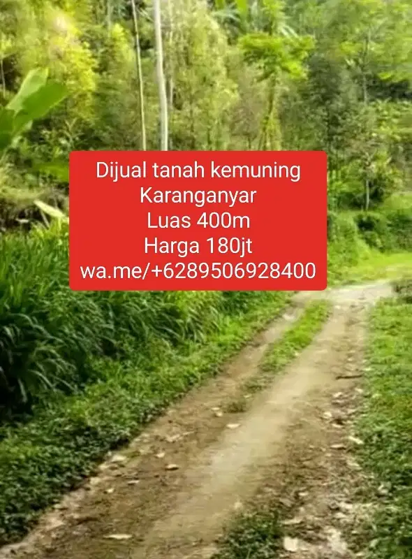 Dijual tanah kemuning Karanganyar