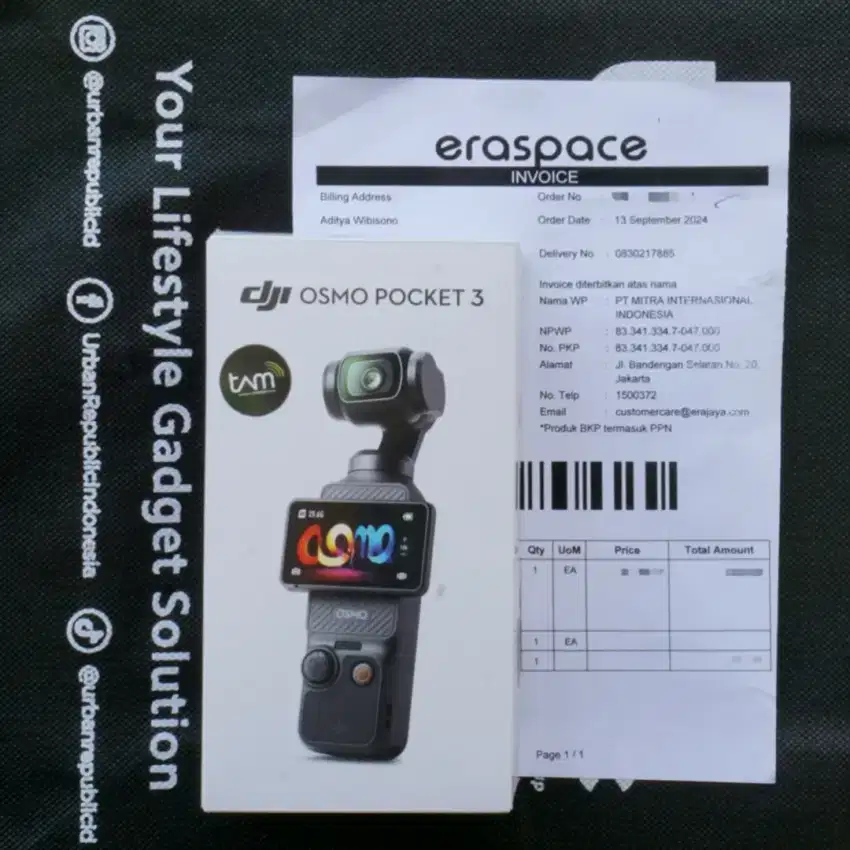 DJI Osmo Pocket 3 Basic New Segel Garansi TAM 1th