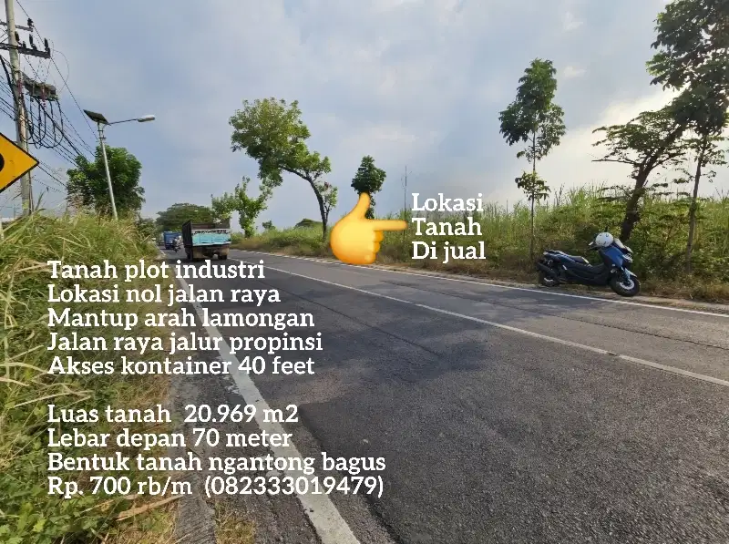 Termurah tanah plot industri lamongan