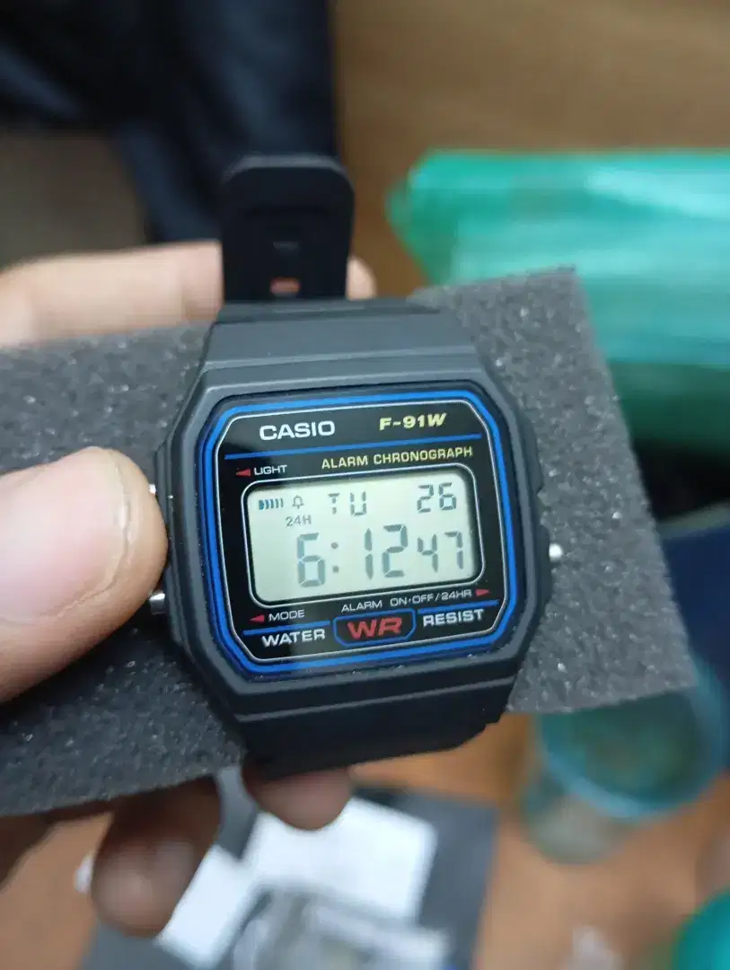 Casio f91w fullset ori garansi resmi