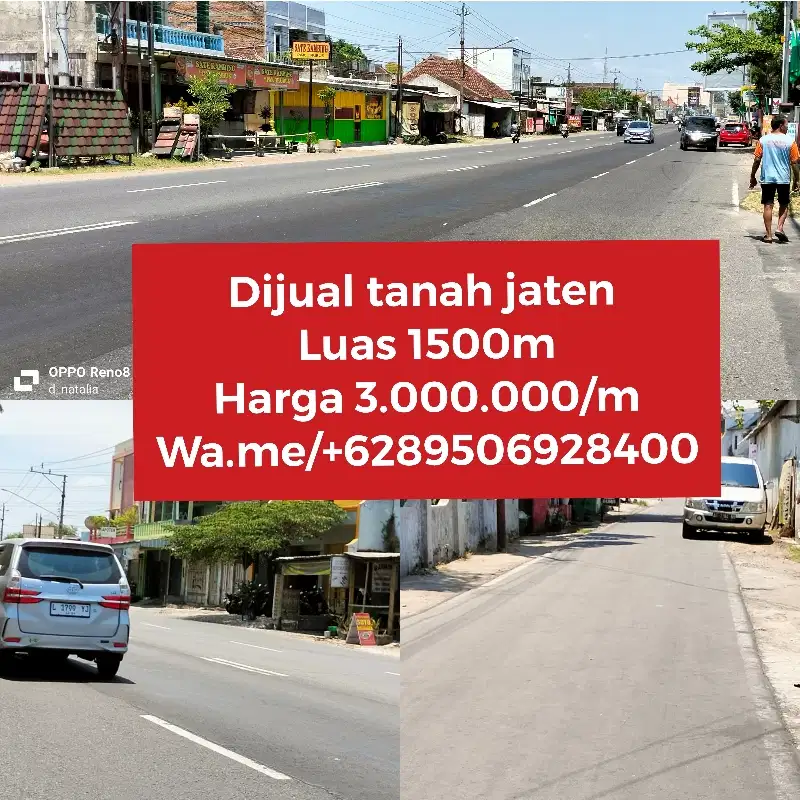 Dijual tanah strategis di jaten Karanganyar