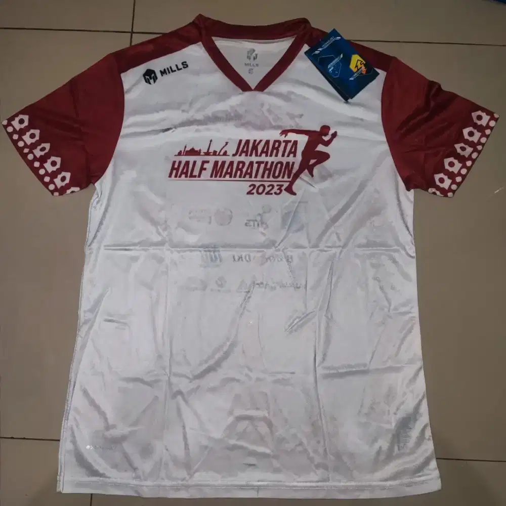 Jakarta Half Marathon 2023 mills running jersey lari