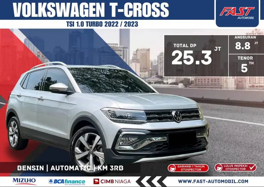 DP 25JT VW T-CROSS TSI 2023 1.0L TURBO SUNROOF LOW KM.3RB PJK PJG#F7ST