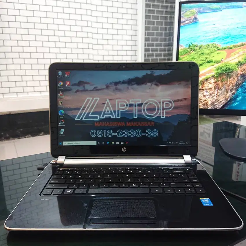 Laptop HP Pavilion 14 Core i5 Ram 16 SSD Layar JernihHD Tampilan mewah