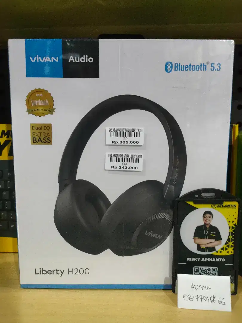 HEADPHONE VIVAN LIBERTY H200 ATLANTIS DAHSYAT