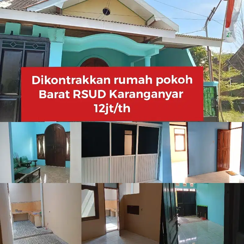 Dikontrakkan rumah Barat RSUD Karanganyar