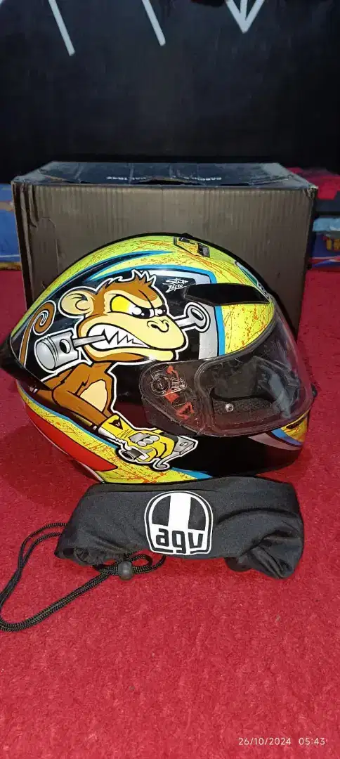 HELM AGV K3 BULEGA MONKEY