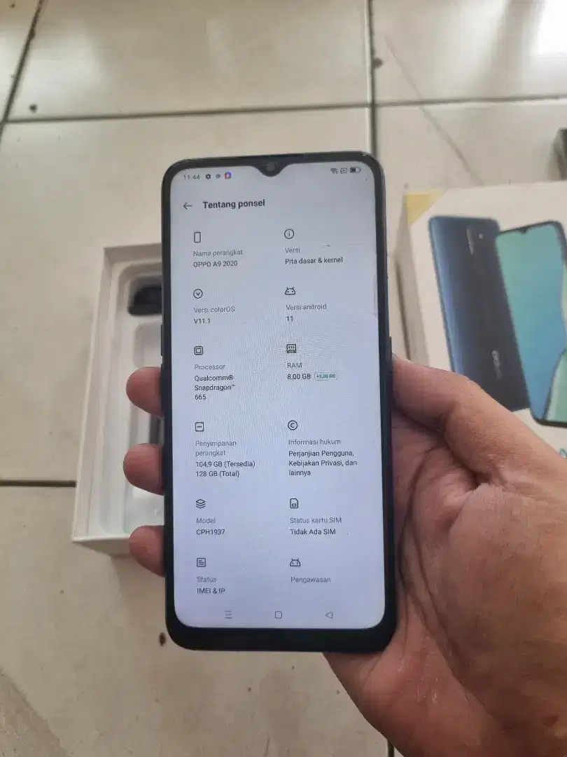 Oppo A9 2020 Ram 8/128 Normal Fullset