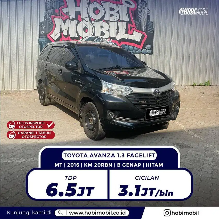 Toyota Avanza E 1.3 MT 2016 LOW Kilometer