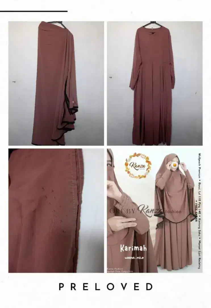 Gamis Set Merk Kanza Fashion PL