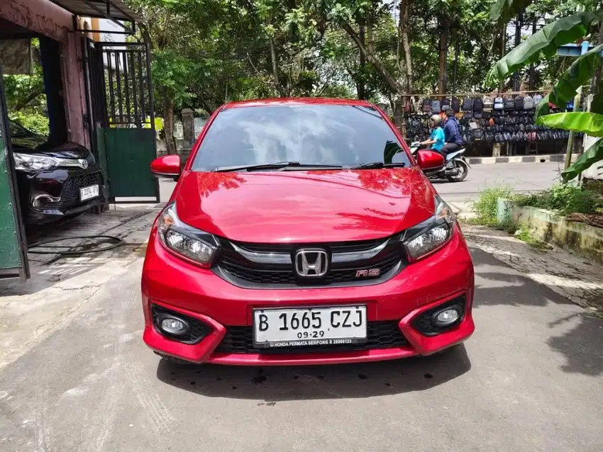 Brio RS at cvt 2019 merah low km