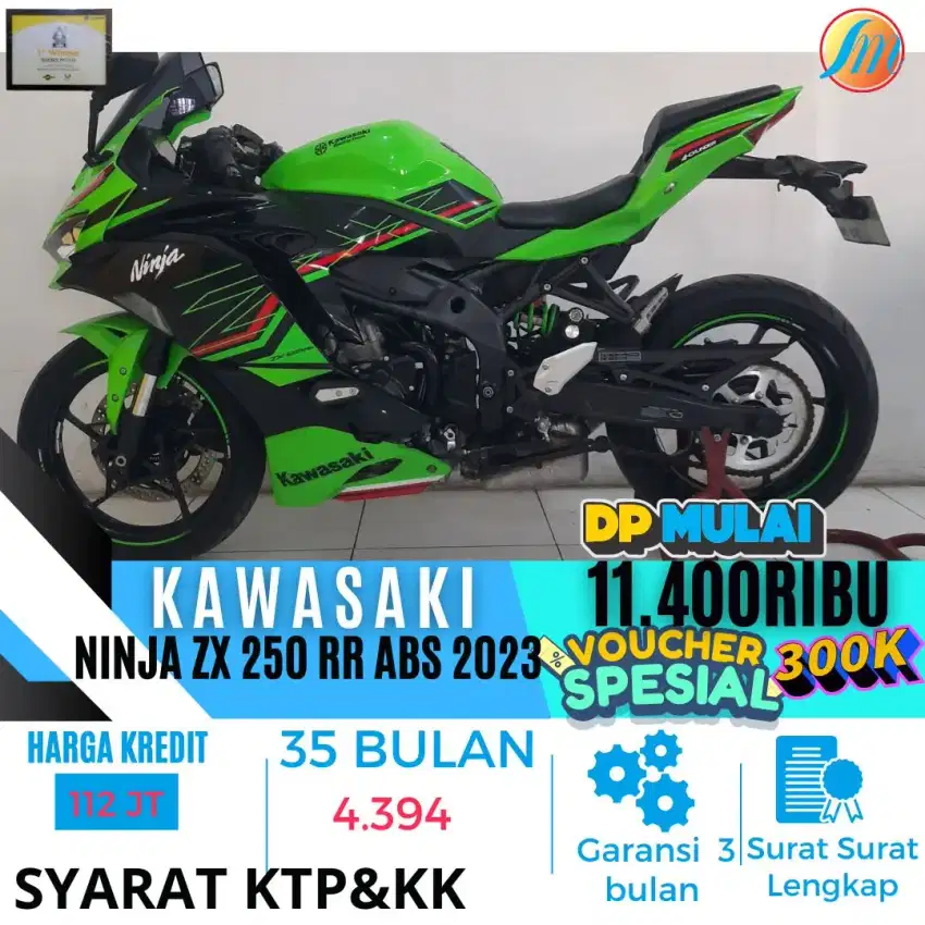 NINJA ZX 250 RR ABS JUAL CEPAT CASH&KREDIT FREE VOUCHER 3OOK