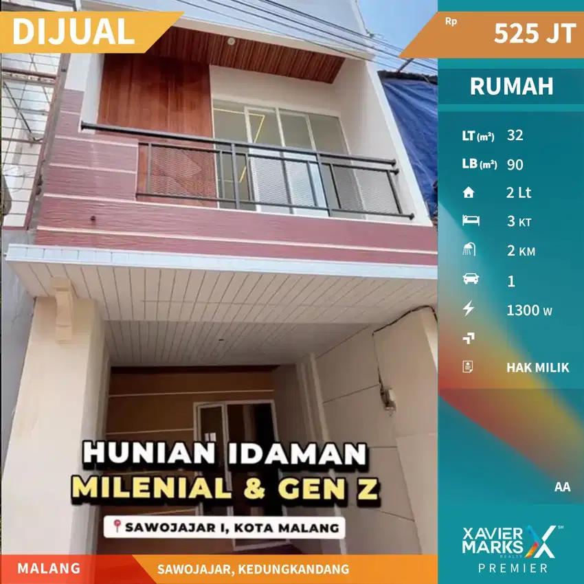 Dijual Rumah Bagus Tengah Kota di Sawojajar Malang