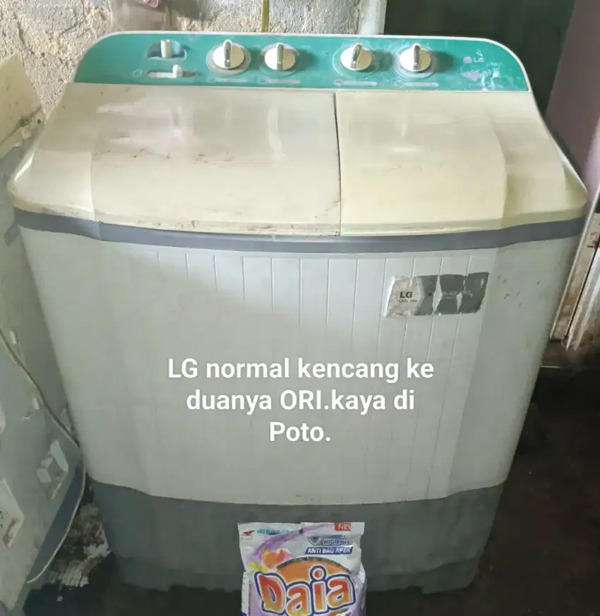 Mesin cuci LG normal kencang ke duanya ORI.