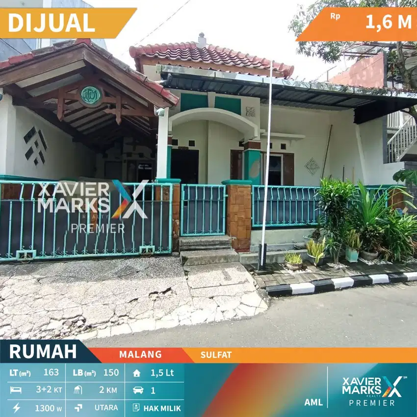 Dijual Rumah Bagus Terawat di Sulfat Blimbing Malang