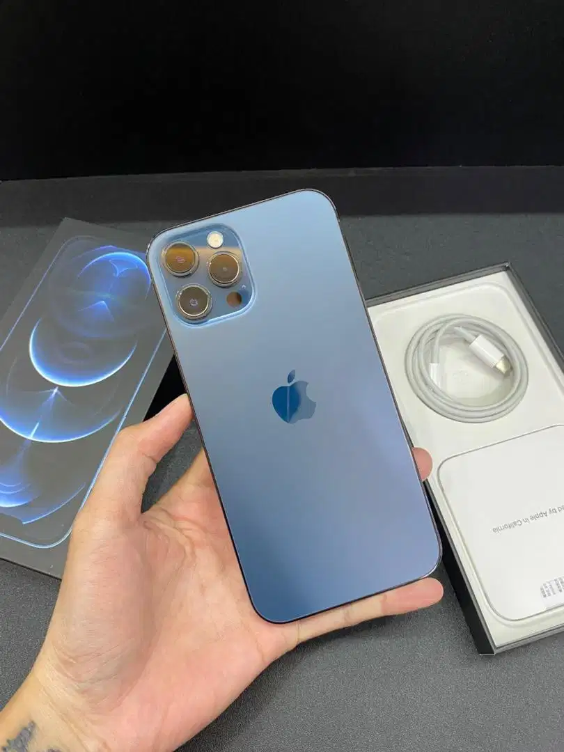 iPhone 12 Pro Max 128GB DUAL SIM Blue BH 83% garansi eks luar