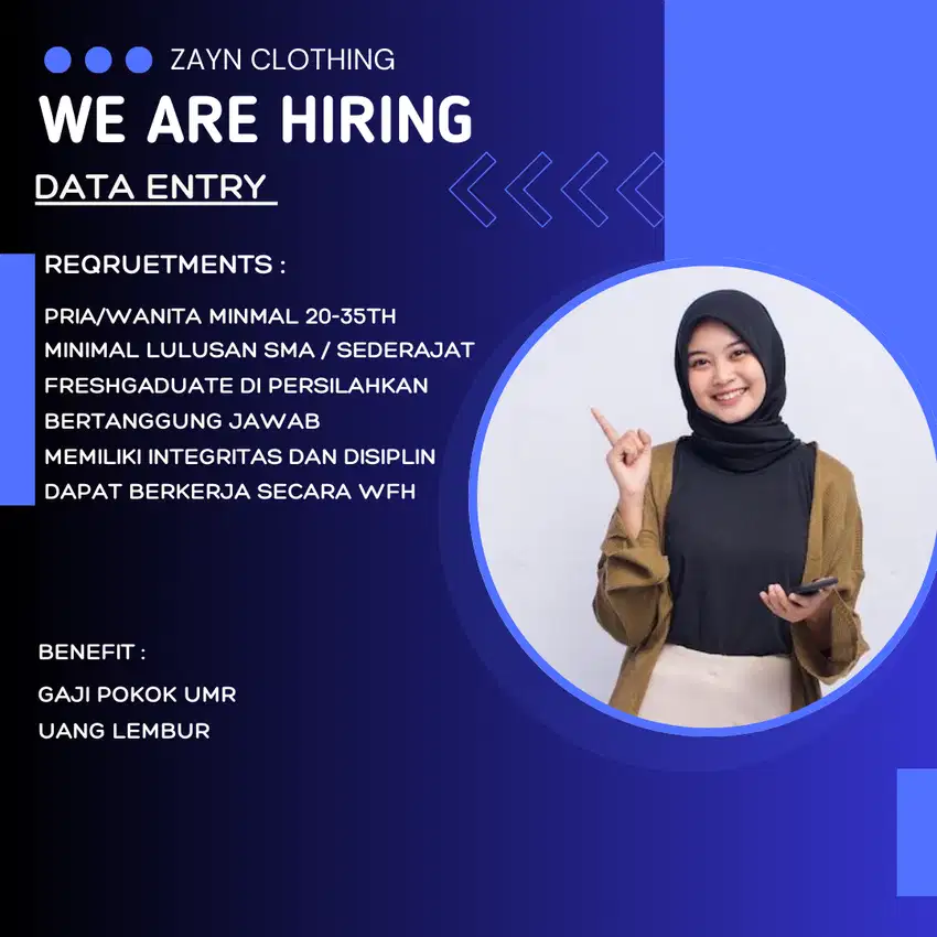 We Are Hiring : Data Entry