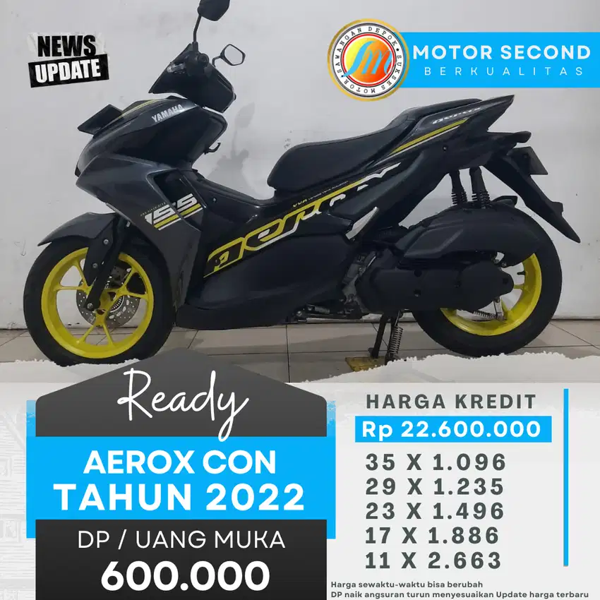 AEROX CONNECTED 2022 Dp 600k Order pake kredivo bunga lebih ringan