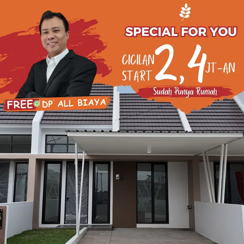 Rumah Dijual Sidoarjo Cicilan 2 Jutaan Free DP Subsidi