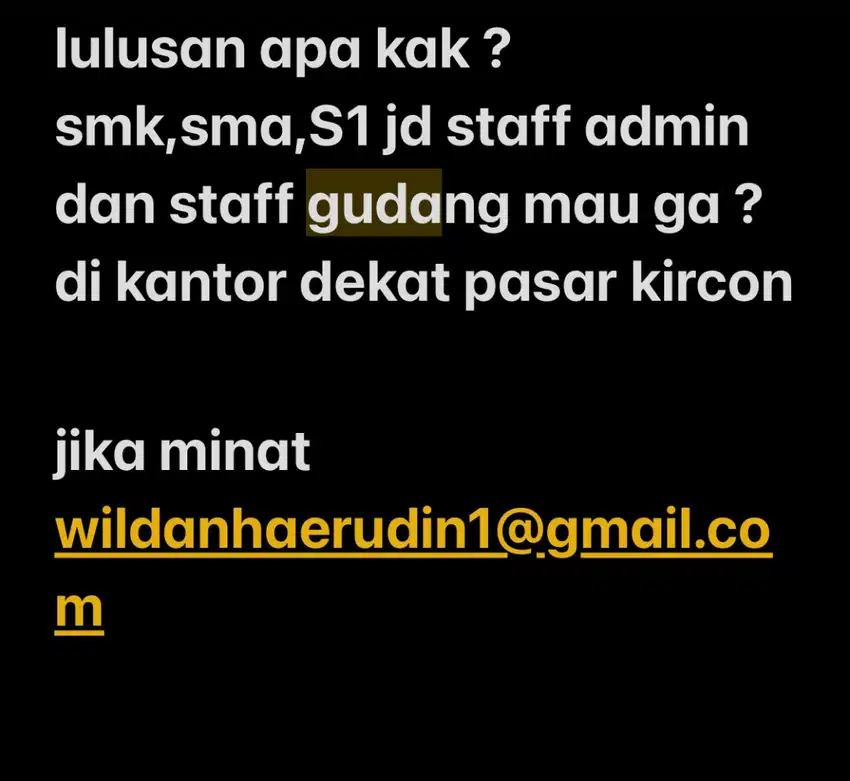 Info Loker Terbaru Bandung # Bandung Kota